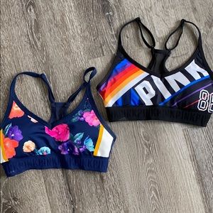 Victoria’s Secret PINK Sports bras. Both size XS